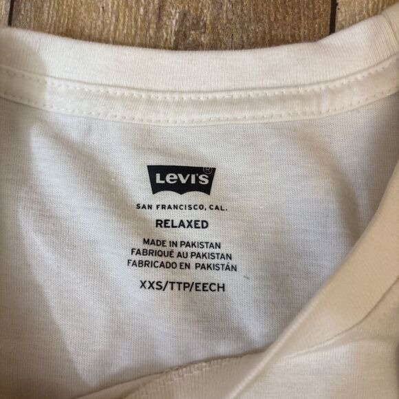 Levis Graphic T Shirt Extra Extra Small XXS Mushrooms Rainbow Hippie NEW NWT - Picture 3 of 9